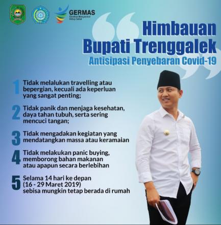 Himbuan Bupati Trenggalek Tentang Wabah Covid-19 (corona) 